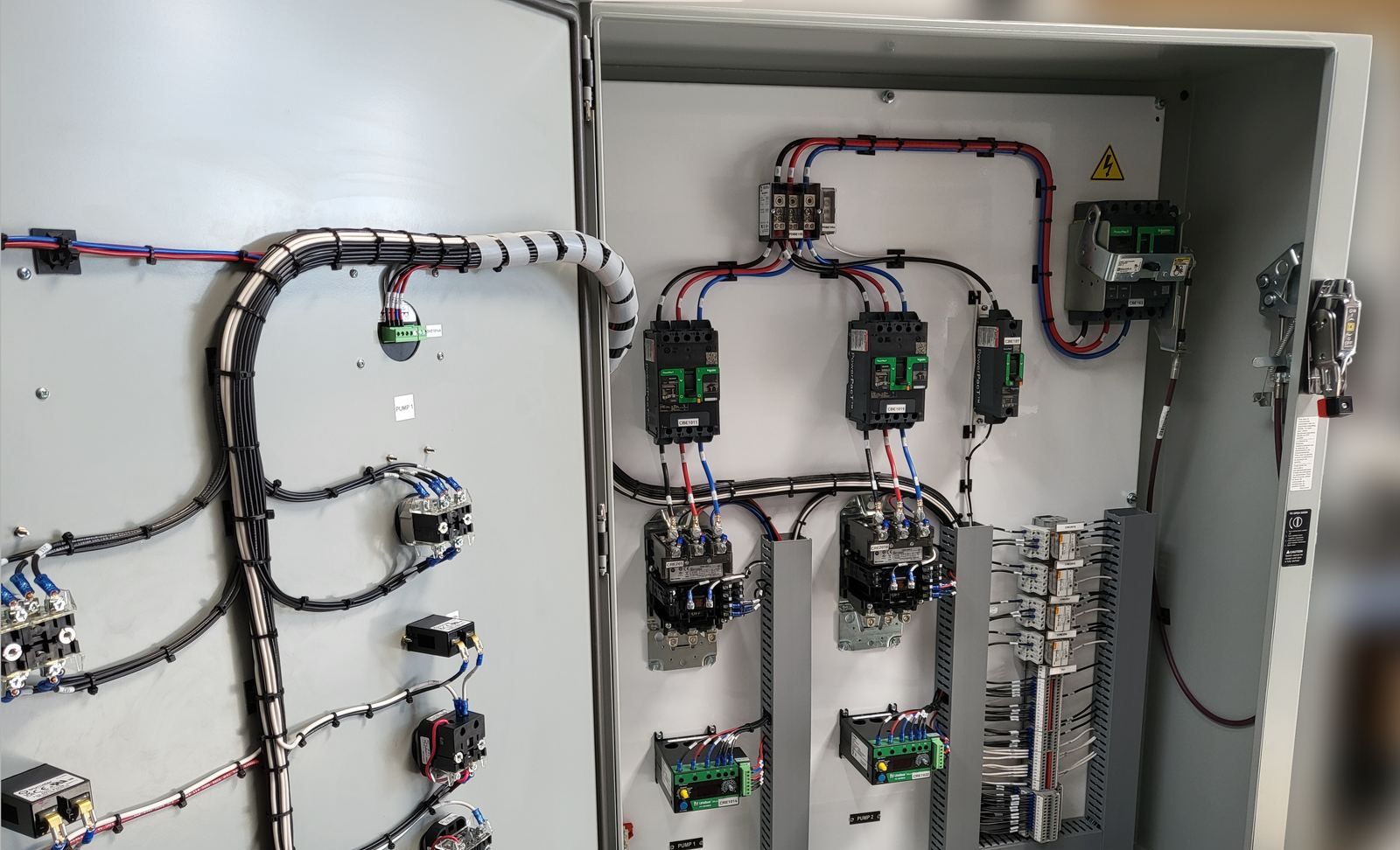 Duplex pump control panel